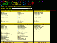 Tablet Screenshot of annuairedujeu.com